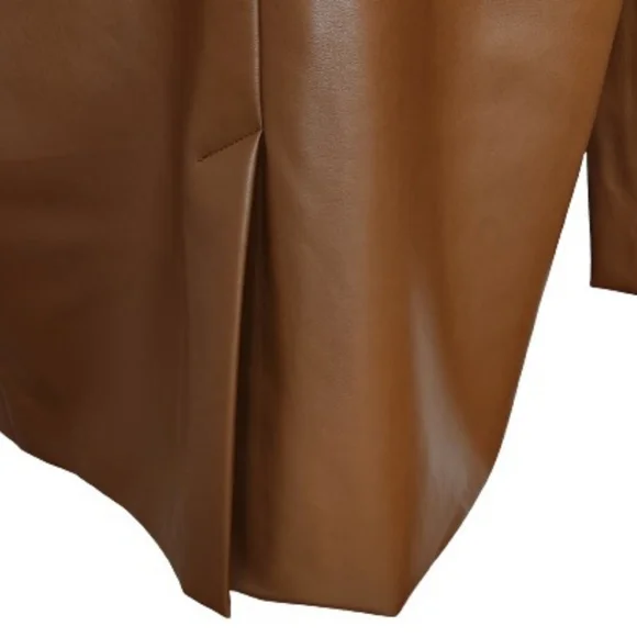 🆕️⬇️🎉HOST PICK🎉 Rebecca Minkoff Cognac Lambskin Leather Blazer - Picture 11 of 14